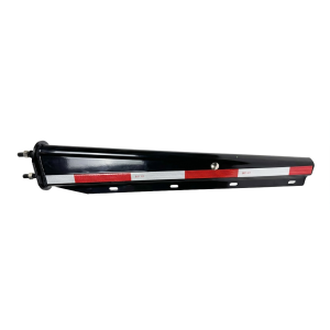 GM3016 GBK Mud Flap Hanger, Black Straight with Reflective Tape, 2.5" Bolt Spacing, 30" Length, 1 Pair
