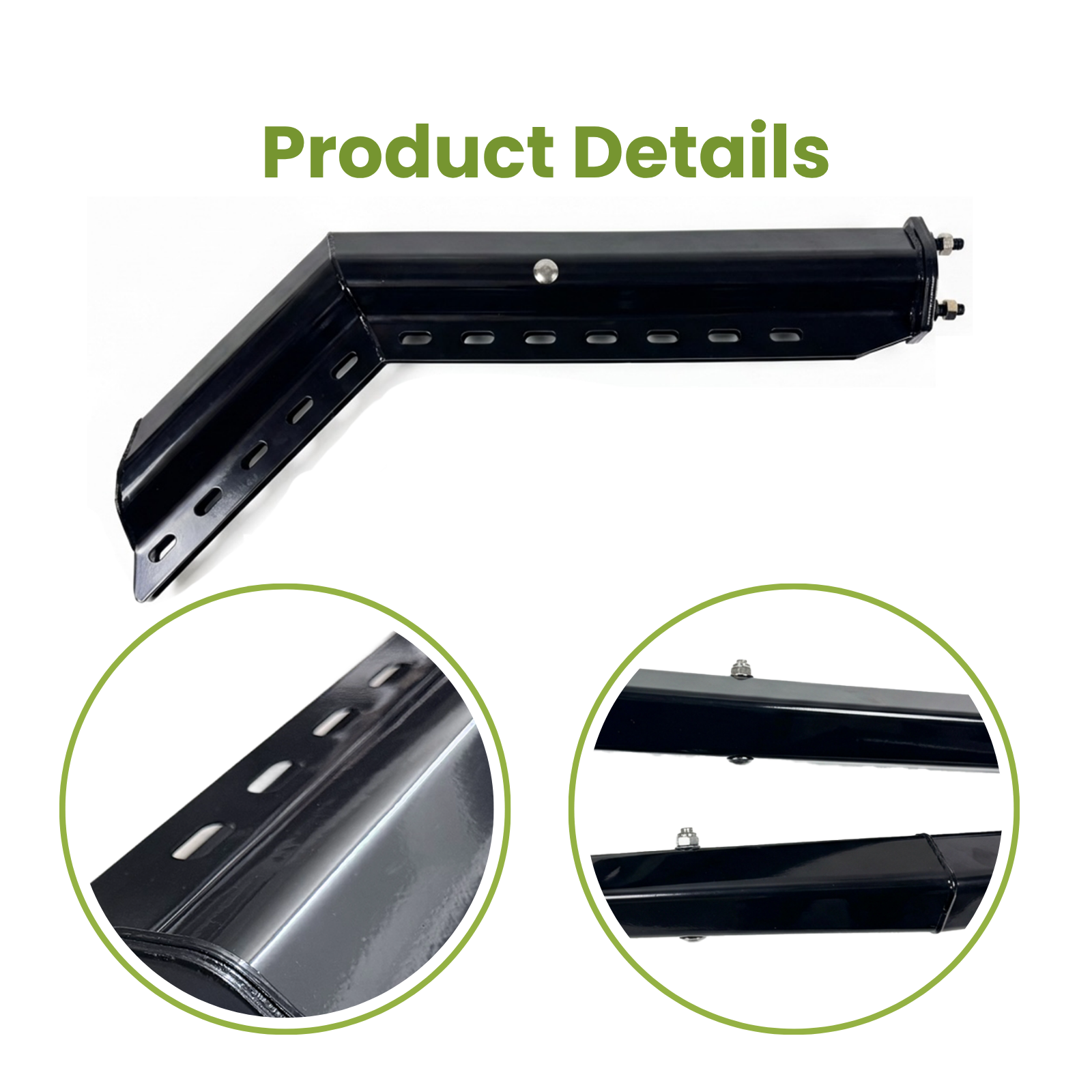 GM3025 GBK Mud Flap Hanger, 45° Angled, 2.5" Bolt Spacing, 30", 1 Pair - Image 3