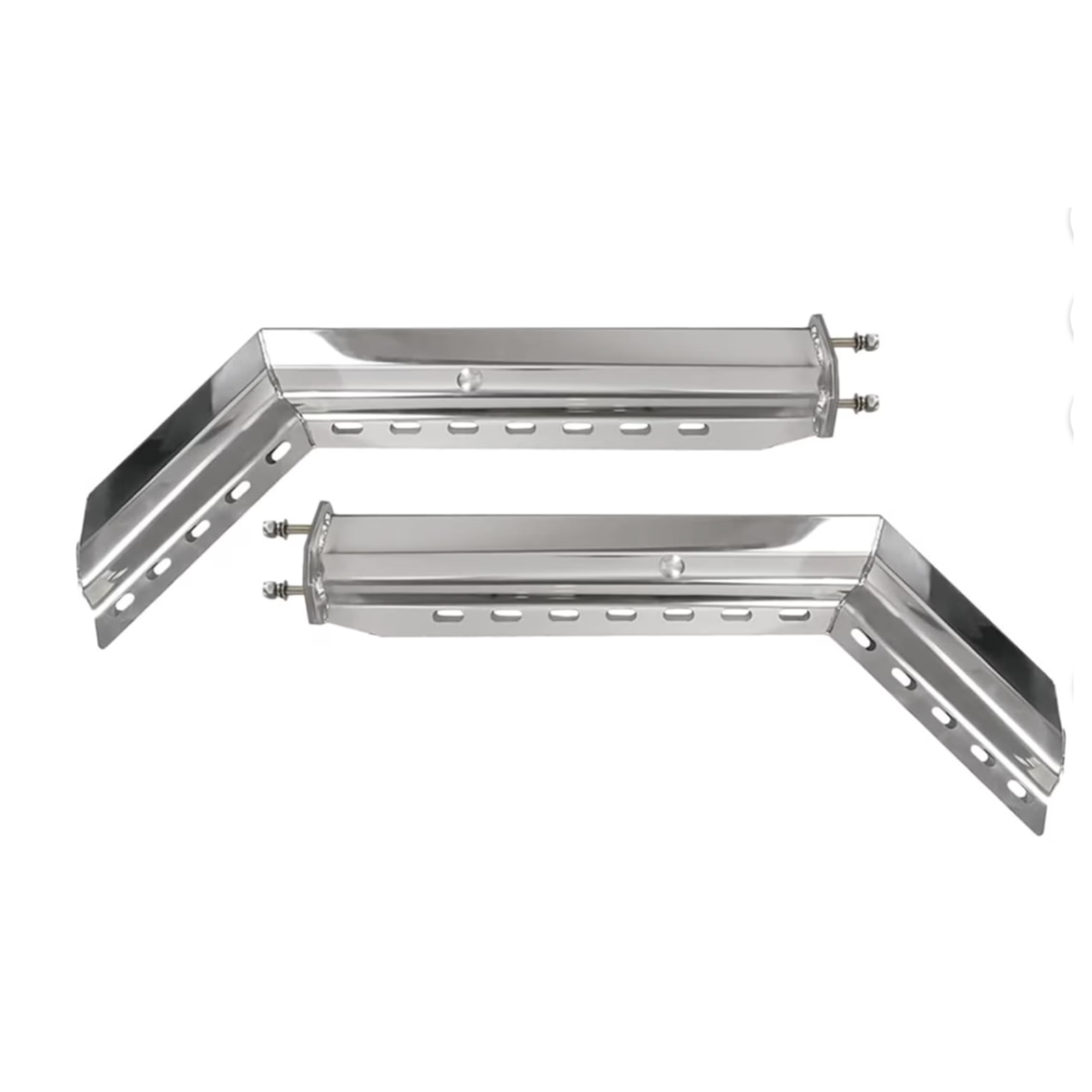 GM3028 GBK Mud Flap Hanger, 45° Angled, 2.5" Bolt Spacing, 30", 1 Pair