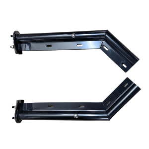 GM3031 GBK Mud Flap Hanger, Black 45° Angled, 2.5" Bolt Spacing, 28" Length, 1 Pair