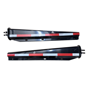 GM3018 GBK Mud Flap Hanger, Black Straight with Reflective Tape, 1-1/8" Bolt Spacing, 30" Length, 1 Pair