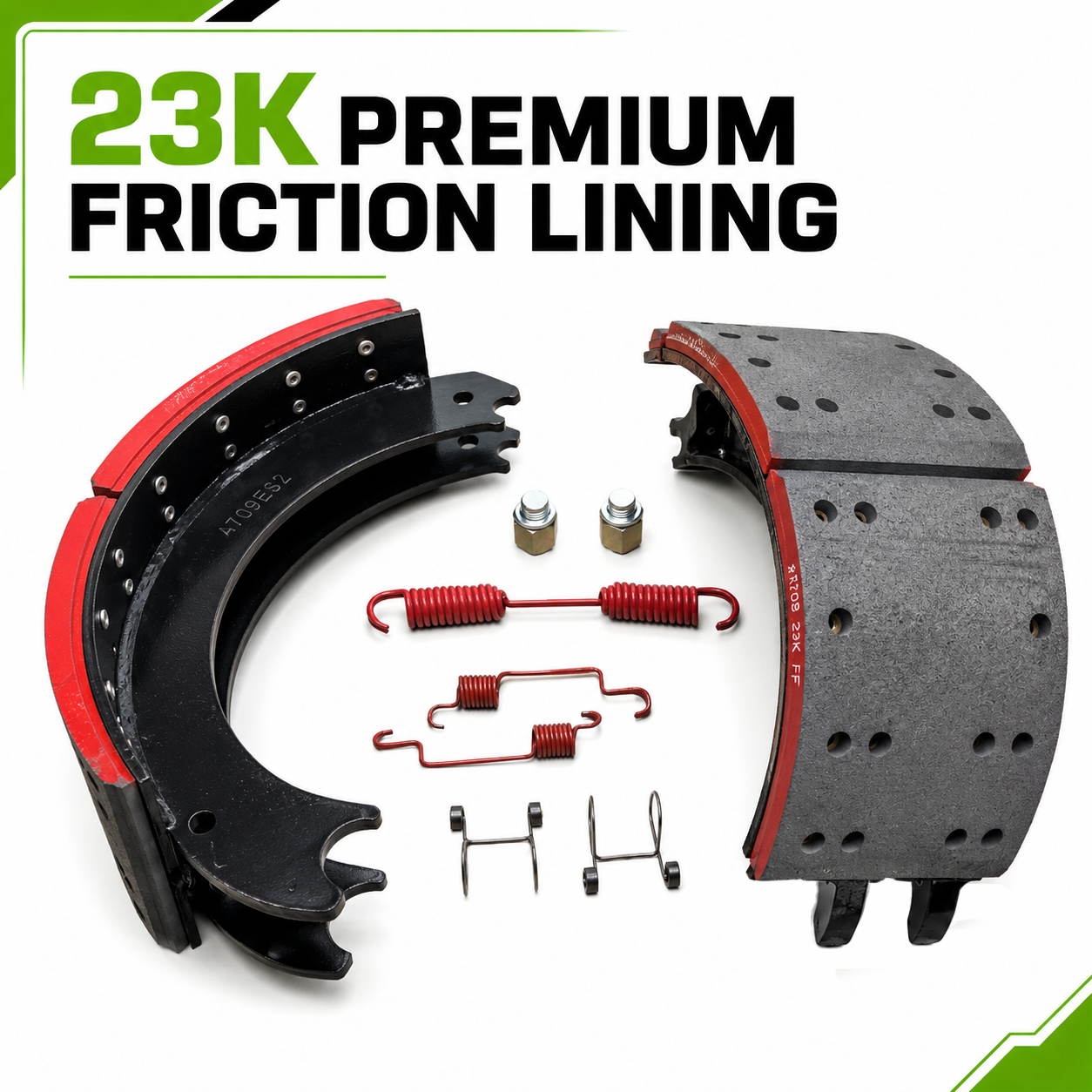 B-4709ESII23K GBK Brake Shoe Kit, 16.5" x 7", 23K, Eaton ES II - Image 2