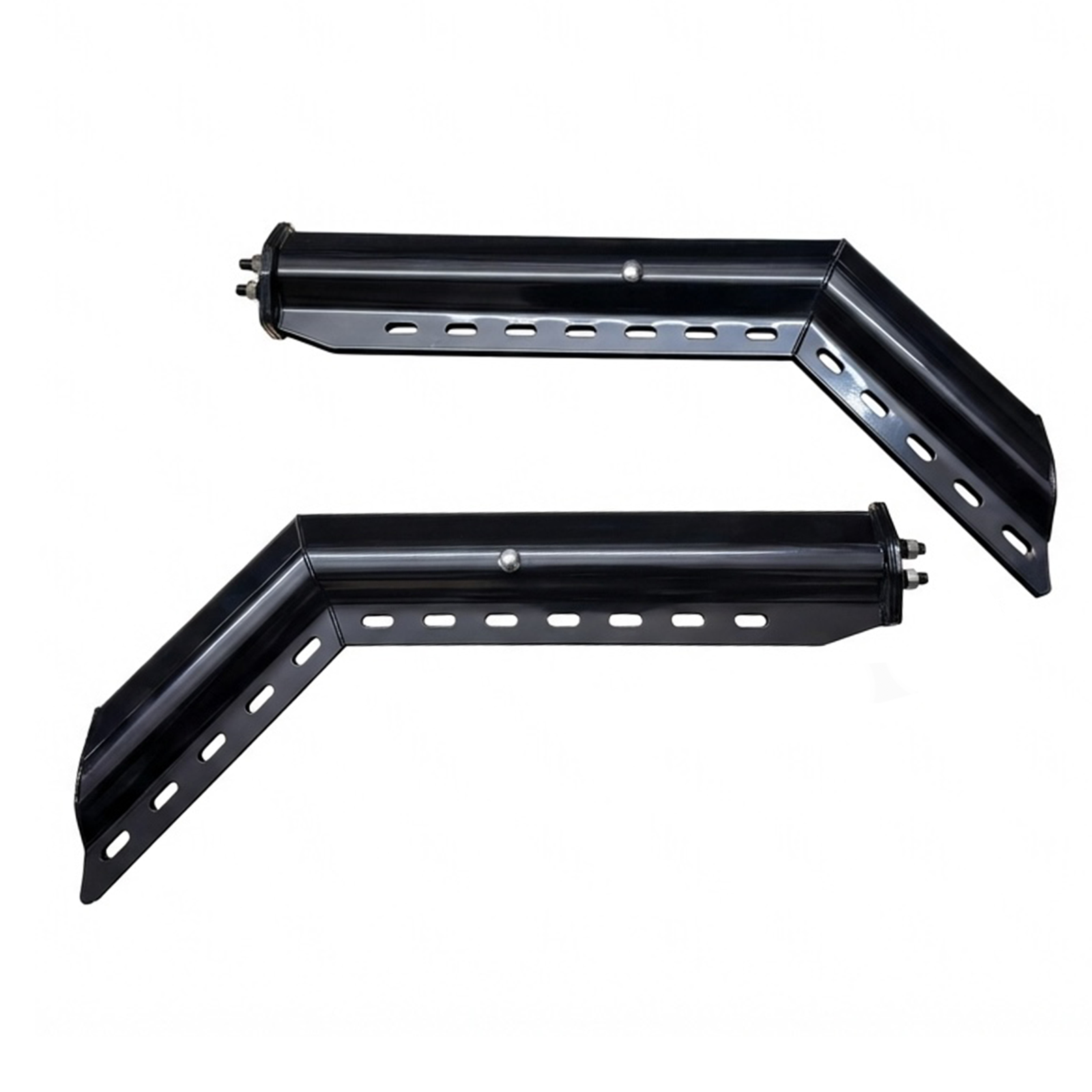 GM3027 GBK Mud Flap Hanger, Black 45° Angled, 1-1/8" Bolt Spacing, 30" Length, 1 Pair
