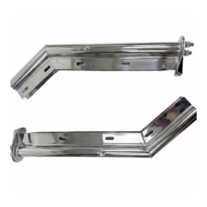 GM3048 GBK Mud Flap Hanger, Stainless Steel 45° Angled, 1-1/8" Bolt Spacing, 28" Length, 1 Pair