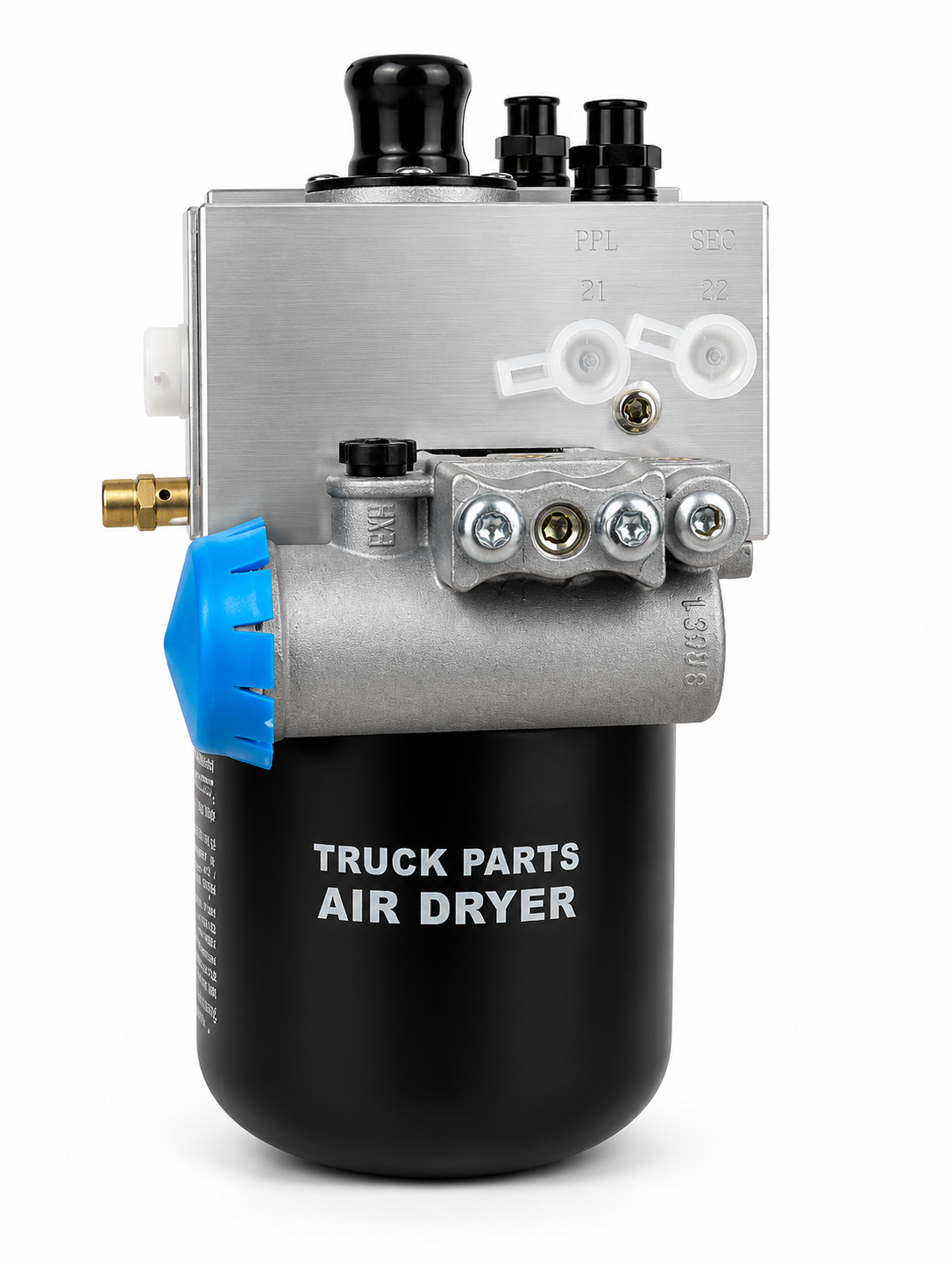 GAD801266 GBK Air Dryer, AD-IS Style, 12V-90W Heater, 109 PSI, 1/2"-NPT Supply, 1/4"-NPT Primary & Secondary Ports Replaces Bendix 801266 / 5010696X - Image 3